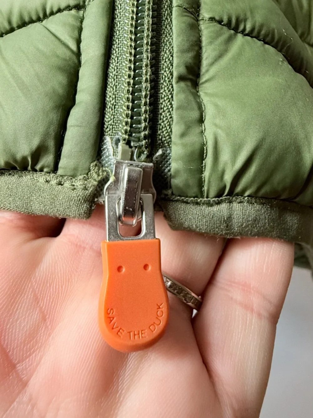 Save the Duck Puffer Jacket Men's Size Medium Winter Cozy (NOTE FLAW)